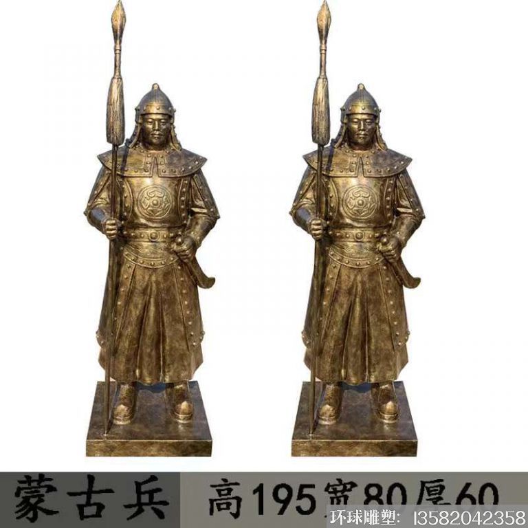 玻璃钢士兵雕塑 仿铜雕塑2
